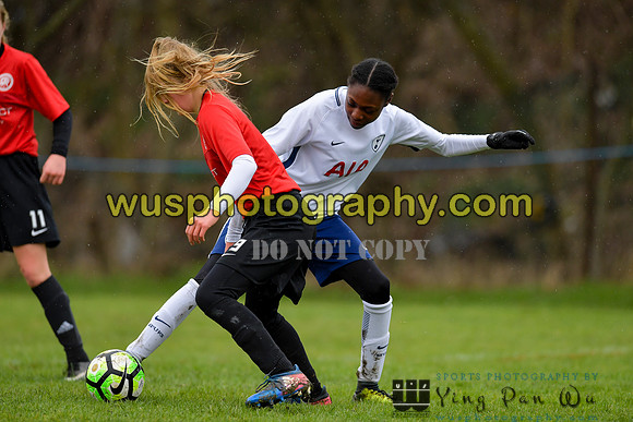 20180203-104235 Tottenham Hotspur Girls U13 v Pro Direct Academy BXB Girls U13 White