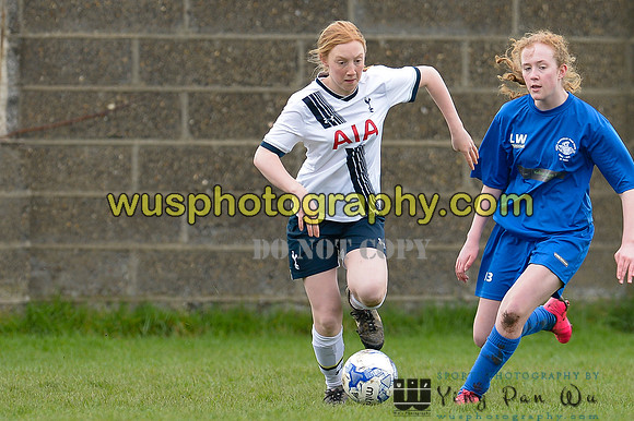 20160409-103652-2 Tottenham Hotspur Girls U14 v Hemel Hempstead Town Girls U14