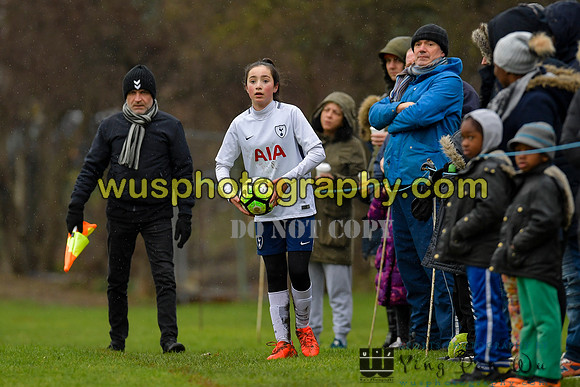20180203-104857 Tottenham Hotspur Girls U13 v Pro Direct Academy BXB Girls U13 White