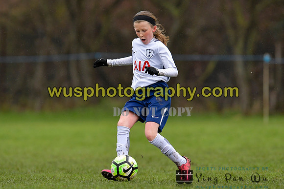 20180203-121234C Tottenham Hotspur Girls U13 v Pro Direct Academy BXB Girls U13 White