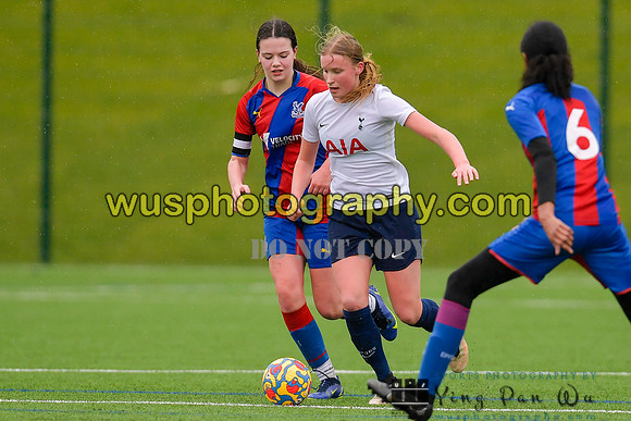 Crystal Palace FC Girls U14 v Tottenham Hotspur Women FC JTP U1420220219-124446