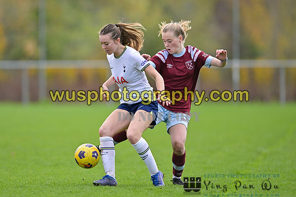 20221119-112437F Tottenham Hotspur Women FC Academy U15 v West Ham United Academy Girls U15