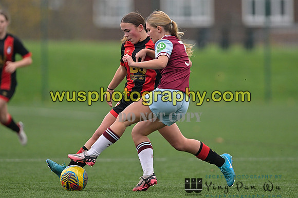 20241130-121149 West Ham United Warriors Girls U16 v AFC Bournemouth Girls Academy U16