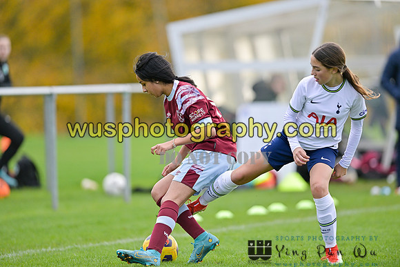 20221119-112500G Tottenham Hotspur Women FC Academy U15 v West Ham United Academy Girls U15