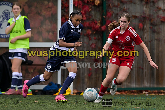 20241026-110500 Millwall Lionesses U16 v Welling United Academy Girls U16