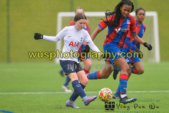 Crystal Palace FC Girls U14 v Tottenham Hotspur Women FC JTP U1420220219-130411B