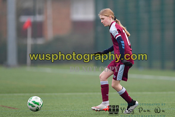 20220115-132835A West Ham United Academy Girls U14 v Notts County FC Girls U14
