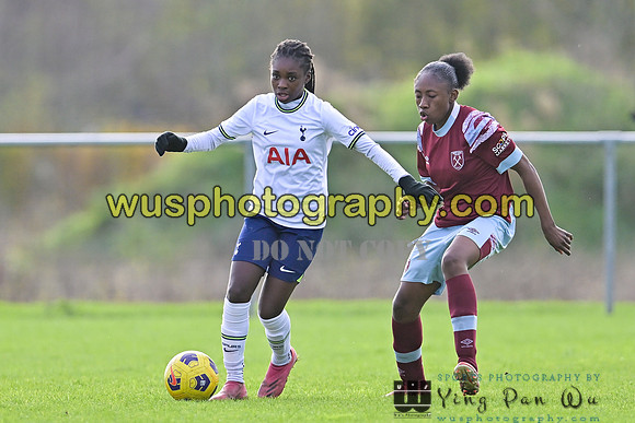 20221119-105336 Tottenham Hotspur Women FC Academy U15 v West Ham United Academy Girls U15