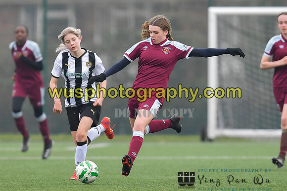 20220115-132801 West Ham United Academy Girls U14 v Notts County FC Girls U14