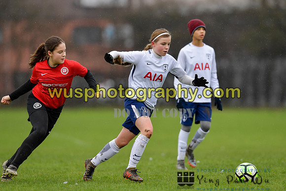 20180203-104502 Tottenham Hotspur Girls U13 v Pro Direct Academy BXB Girls U13 White