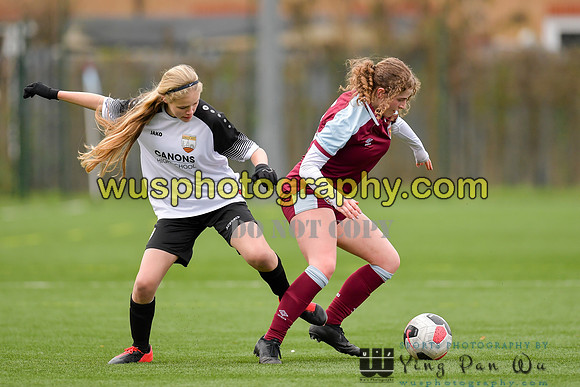 20211211-115901B West Ham United Academy Girls U16 v London Bees Academy U16
