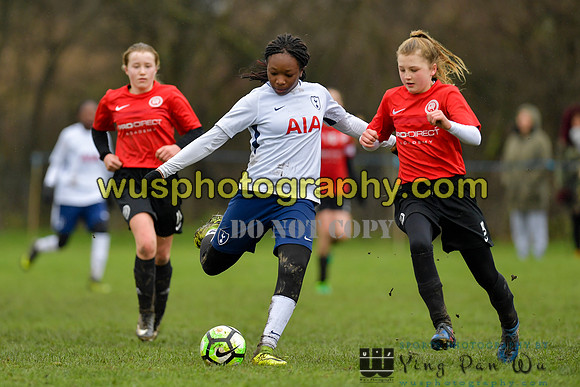 20180203-122138 Tottenham Hotspur Girls U13 v Pro Direct Academy BXB Girls U13 White