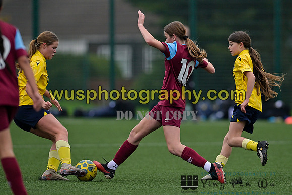 20241109-102014 West Ham United Performance Claret Girls U14 v Oxford United Girls U14
