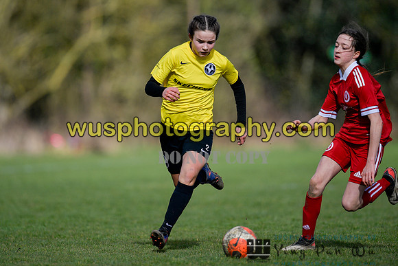 20220312-133611C Watford Ladies FC U14 Warriors v Welling United Girls U14
