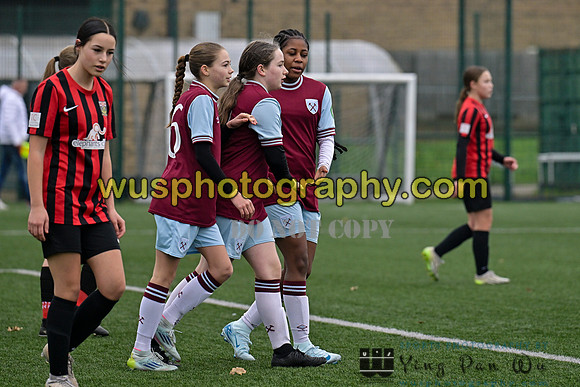 20241130-111637 West Ham United Warriors Girls U14 v Fareham Town Youth FC Girls U14