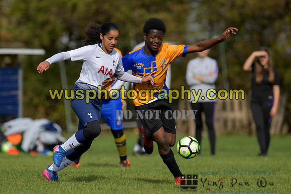 20181007-114629 Tottenham Hotspur Girls U14 v White Star Boys U14