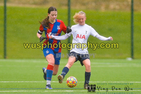 Crystal Palace FC Girls U14 v Tottenham Hotspur Women FC JTP U1420220219-130149