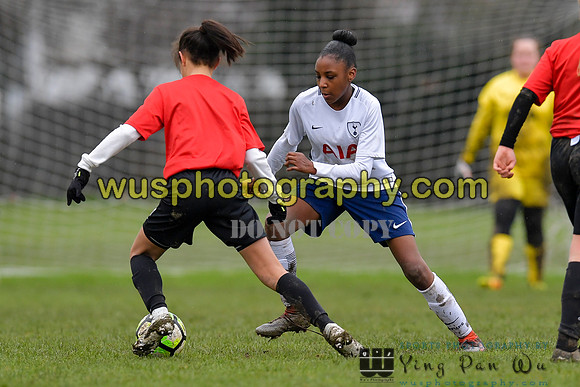 20180203-122434 Tottenham Hotspur Girls U13 v Pro Direct Academy BXB Girls U13 White