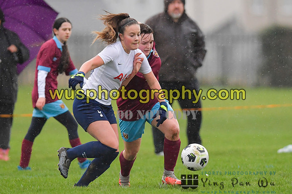 20220108-101445B Tottenham Hotspur Women FC JTP U15 v West Ham United Performance Girls U16