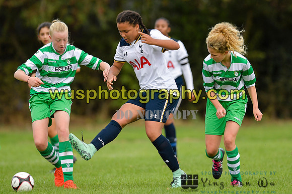 20161002-114406-2 Tottenham Hotspur Girls U14 v Writtle Minors FC Girls U14