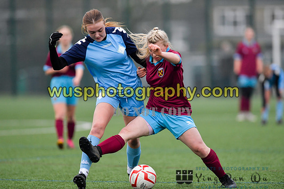 20220115-151039C West Ham United Performance Girls U16 v London City Lionesses U16