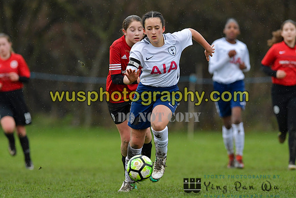20180203-111913A Tottenham Hotspur Girls U13 v Pro Direct Academy BXB Girls U13 White