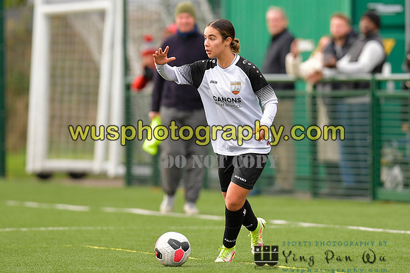 20211211-113943 West Ham United Academy Girls U16 v London Bees Academy U16