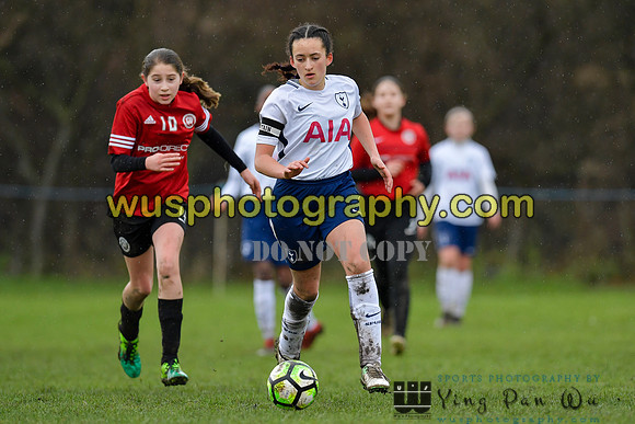 20180203-111913E Tottenham Hotspur Girls U13 v Pro Direct Academy BXB Girls U13 White