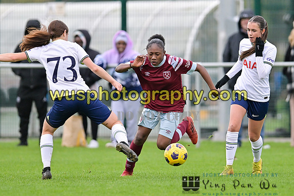 20221119-113511 Tottenham Hotspur Women FC Academy U15 v West Ham United Academy Girls U15
