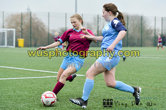 20220115-152147 West Ham United Performance Girls U16 v London City Lionesses U16