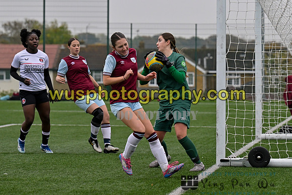 20241109-121111 West Ham United Warriors Girls U16 v Charlton Athletic Academy Girls U16