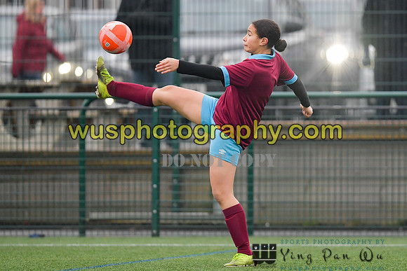 20220115-144106 West Ham United Performance Girls U16 v London City Lionesses U16