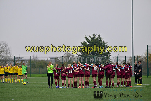 20241109-100447 West Ham United Performance Claret Girls U14 v Oxford United Girls U14