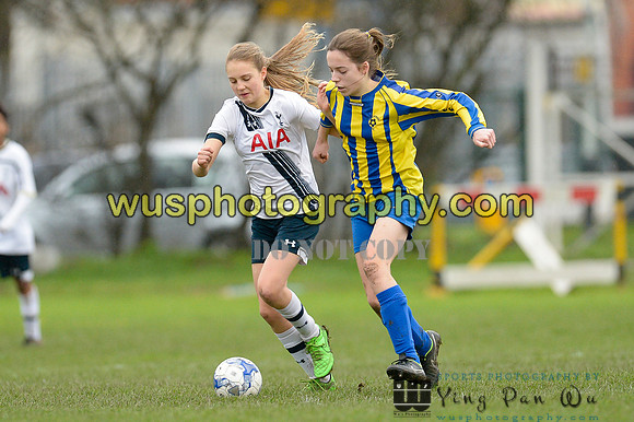 20160206-120341-3 Tottenham Hotspur Girls U14 v Harvesters FC Girls U14