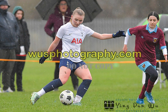 20220108-102032 Tottenham Hotspur Women FC JTP U15 v West Ham United Performance Girls U16