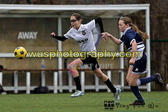 20250222-102447 Millwall Lionesses U12 v New Level Soccer Girls U12
