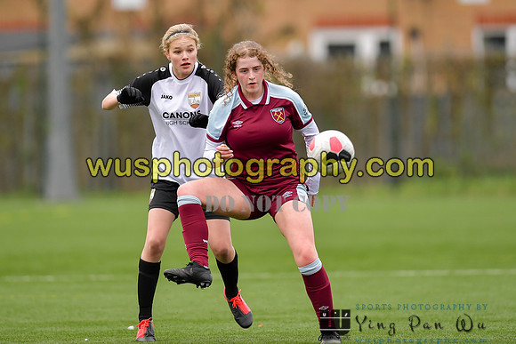 20211211-115900 West Ham United Academy Girls U16 v London Bees Academy U16