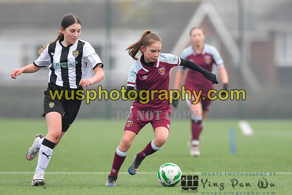 20220115-131133 West Ham United Academy Girls U14 v Notts County FC Girls U14