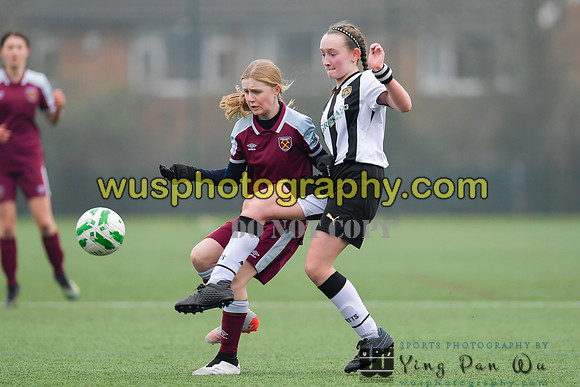 20220115-133631 West Ham United Academy Girls U14 v Notts County FC Girls U14