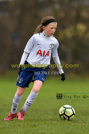 20180203-121235 Tottenham Hotspur Girls U13 v Pro Direct Academy BXB Girls U13 White
