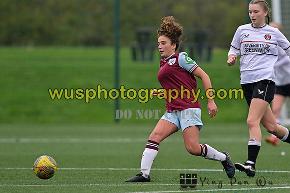 20241109-125005 West Ham United Warriors Girls U16 v Charlton Athletic Academy Girls U16