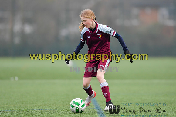 20220115-132940 West Ham United Academy Girls U14 v Notts County FC Girls U14