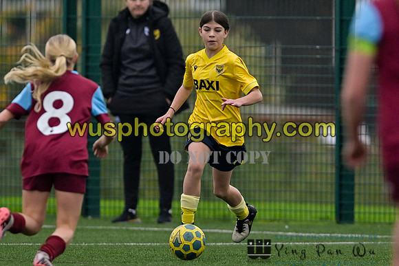 20241109-101551 West Ham United Performance Claret Girls U14 v Oxford United Girls U14