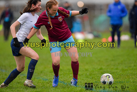 20220108-101103 Tottenham Hotspur Women FC JTP U15 v West Ham United Performance Girls U16
