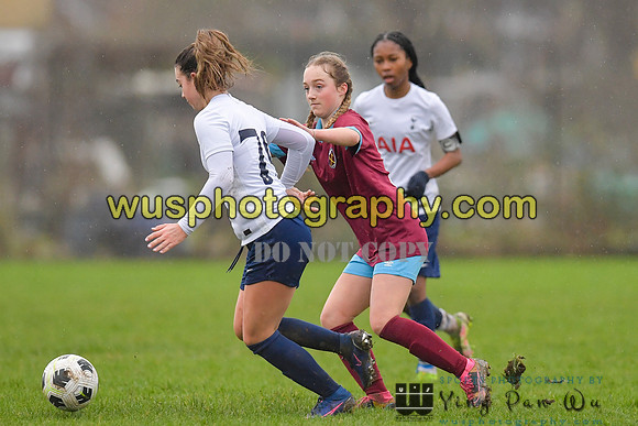 20220108-102109 Tottenham Hotspur Women FC JTP U15 v West Ham United Performance Girls U16