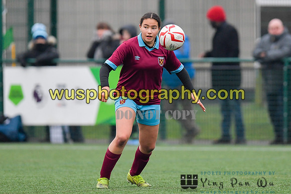 20220115-150953 West Ham United Performance Girls U16 v London City Lionesses U16