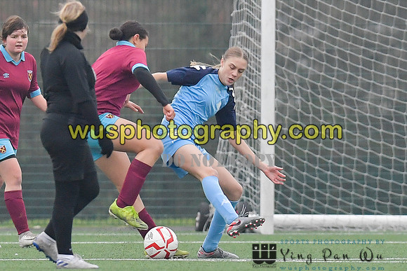 20220115-145917 West Ham United Performance Girls U16 v London City Lionesses U16