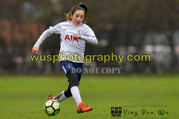 20180203-105157B Tottenham Hotspur Girls U13 v Pro Direct Academy BXB Girls U13 White