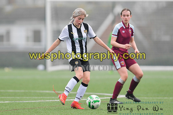 20220115-133827 West Ham United Academy Girls U14 v Notts County FC Girls U14