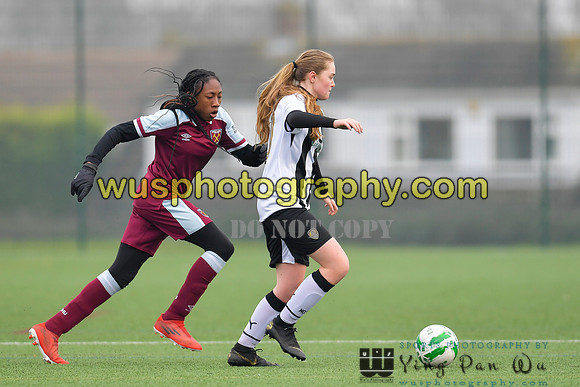 20220115-130612 West Ham United Academy Girls U14 v Notts County FC Girls U14
